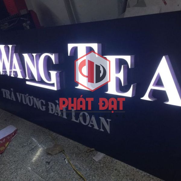 Làm chữ nhôm nổi có đèn LED hắt sáng mặt