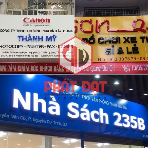 Thiết kế làm biển hiệu quảng cáo giá rẻ Quận 1 miễn phí theo yêu cầu