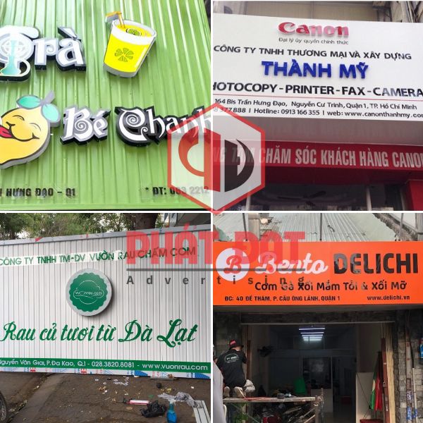 Vị trí lắp đặt biển hiệu quảng cáo làm biển hiệu quảng cáo giá rẻ Quận 1
