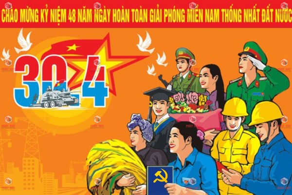 Báo giá gia công làm backdrop 30/4 1/5 giá rẻ 2025 tại Phát Đạt Adv