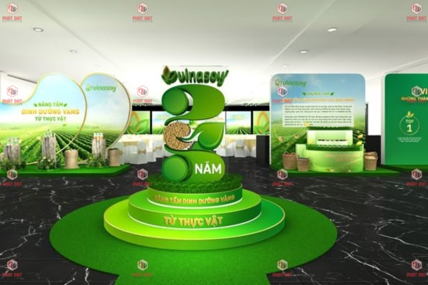 Các mẫu gia công booth sự kiện 30/4 1/5 đẹp nhất hiện nay