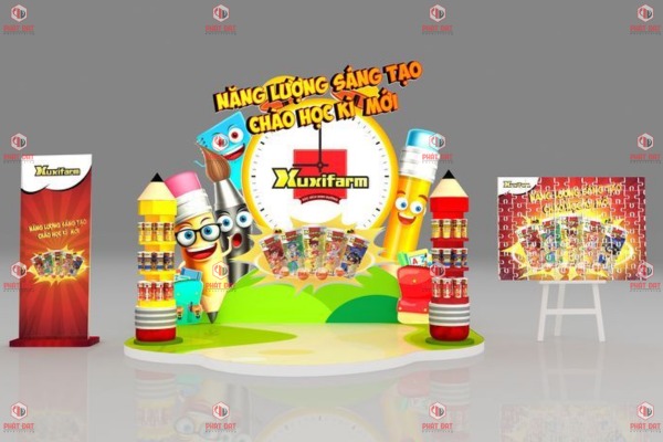 Các mẫu gia công booth sự kiện 30/4 1/5 đẹp nhất hiện nay