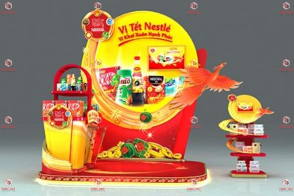 Các mẫu gia công booth sự kiện 30/4 1/5 đẹp nhất hiện nay